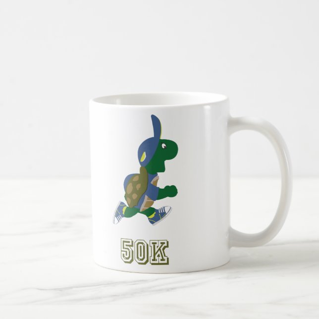 Turtle Runner 50K - blue Coffee Mug (Right)