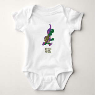 Turtle Runner 5K - Purple Baby Bodysuit