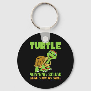 Turtle Running Squad We're Slow As Hell Earth Day Key Ring