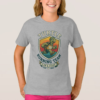 Turtle Running Team Slow Steady Runner T-Shirt