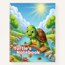 Turtle’s Notebook – Cute Kids School Notebook