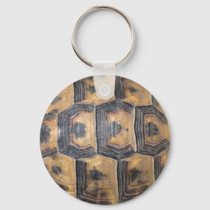 Turtle’s shell pattern key ring