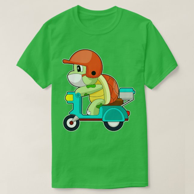 Turtle Scooter 1 T-Shirt (Design Front)