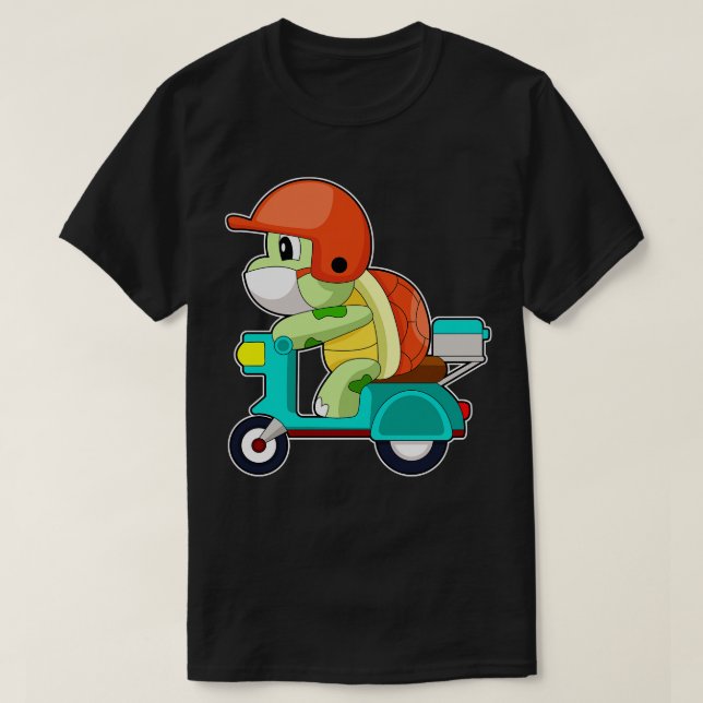 Turtle Scooter 2 T-Shirt (Design Front)