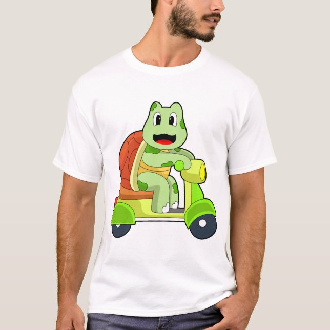 Turtle Scooter T-Shirt (Front)