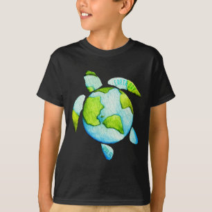 Turtle Sea Turtle Planet April 22 Earth Day Save T T-Shirt
