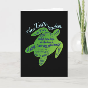 Turtle Sea Turtles Ocean Animal Sealife Gift Idea Card