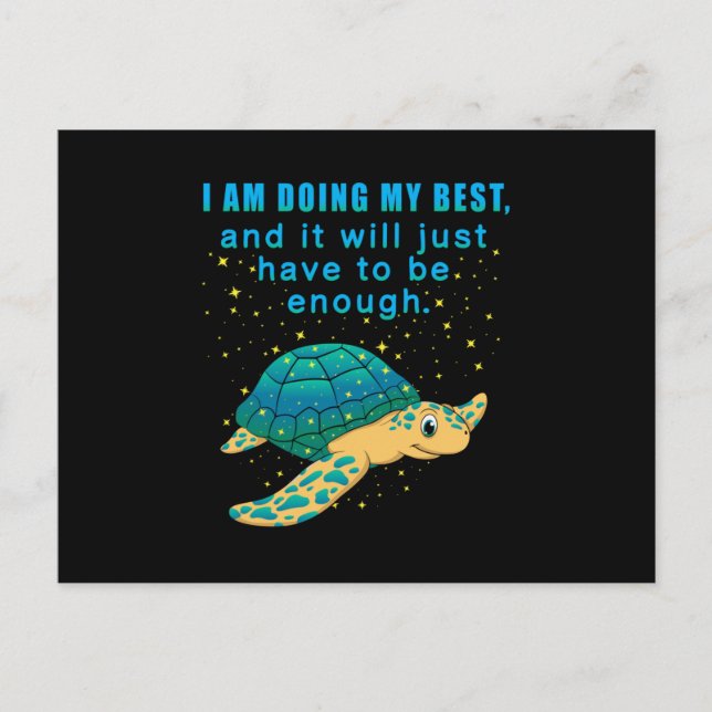 Turtle Sea Turtles Sealife Ocean Animal Gift Idea Postcard (Front)