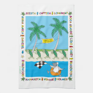 Turtle Season Tea Towel
