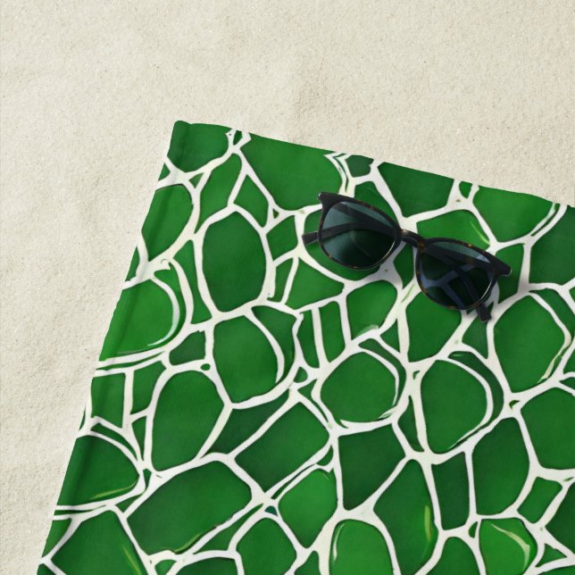 Turtle Shell Pattern Beach Towel (In Situ)
