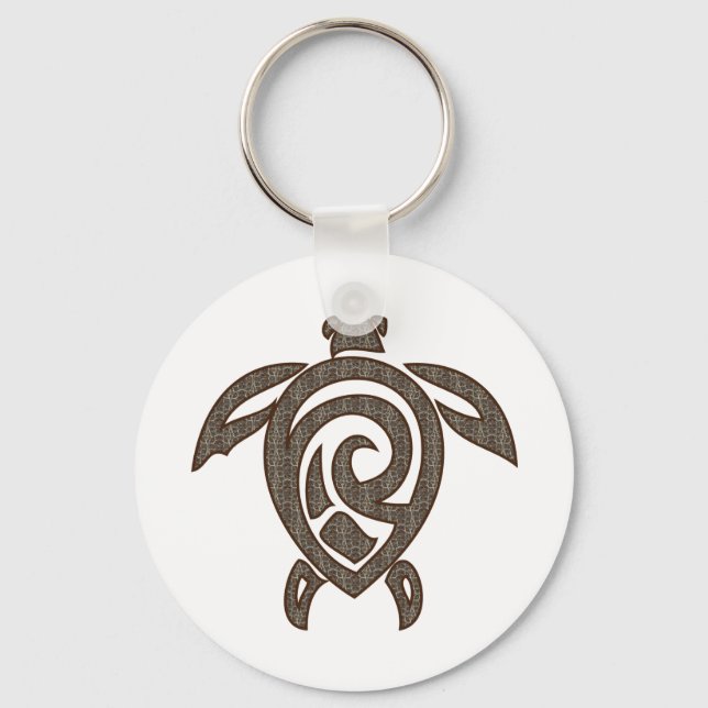 Turtle-shell-print Key Ring (Front)