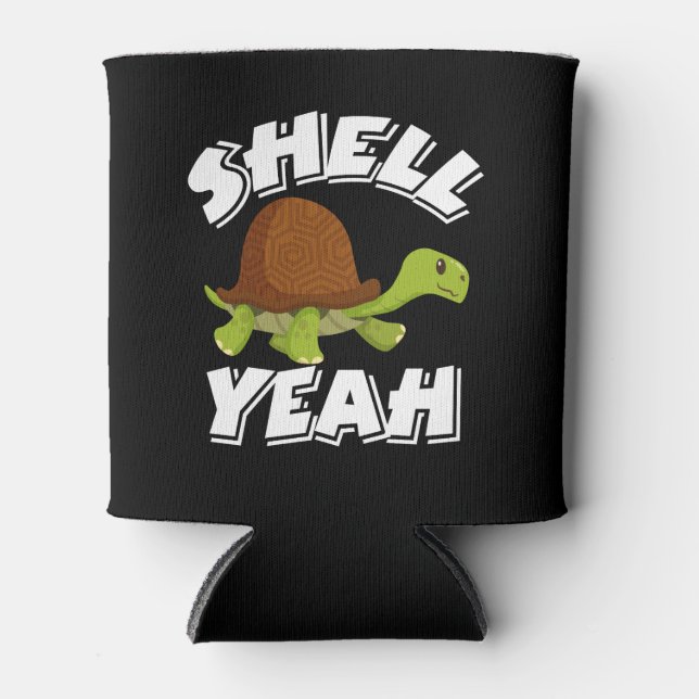 Turtle Shell Yeah Can Cooler (Front)