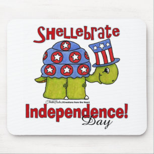 Turtle Shellebrate Independence Day! Mouse Mat