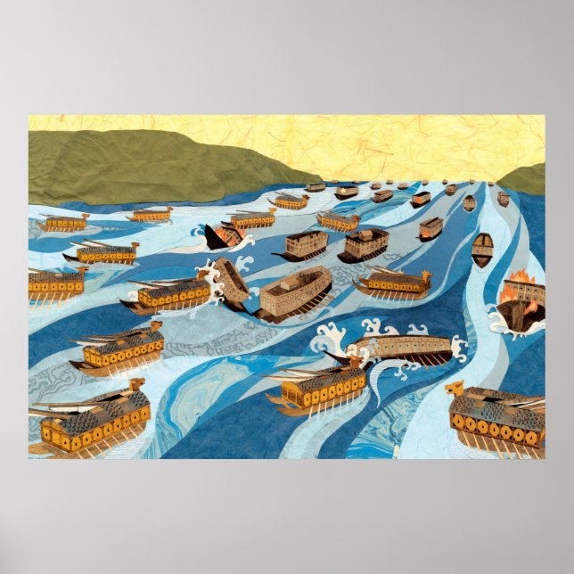 Turtle Ships in the Battle of Myeongnyang Poster (Front)