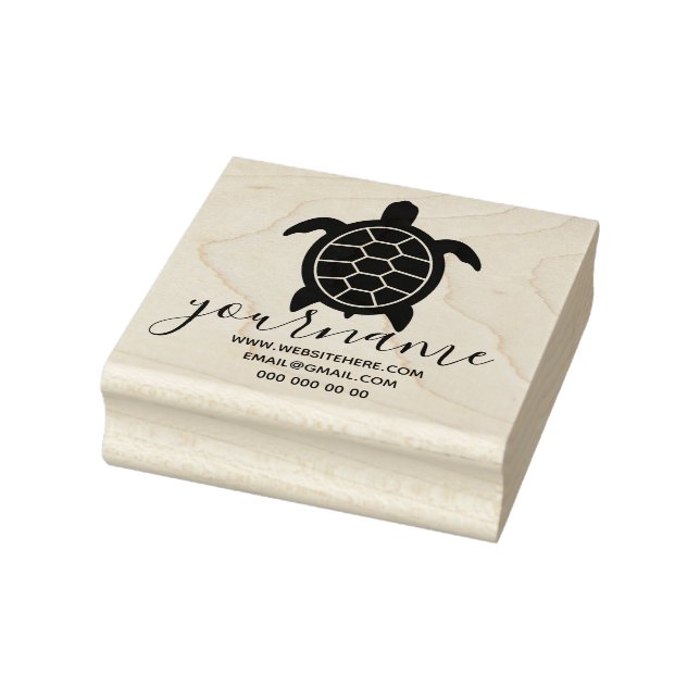 Turtle Signature Rubber Stamp (Stamp)