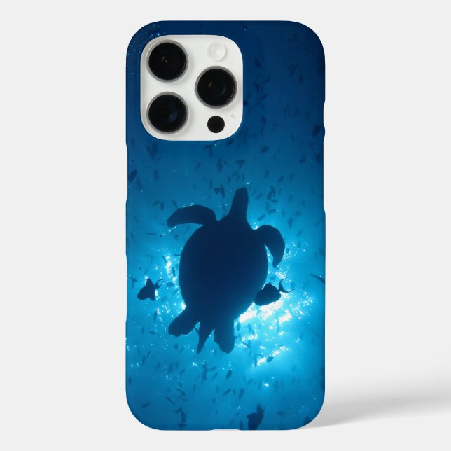 Turtle silhouette  Iphone Case (Back)