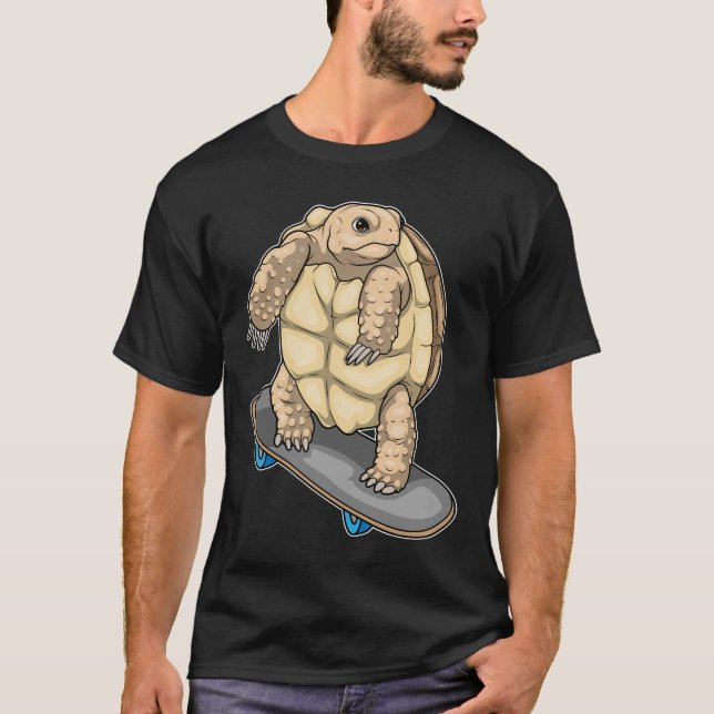 Turtle Skater Skateboard T-Shirt (Front)