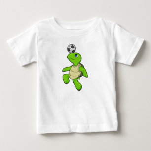 Turtle Soccer player Soccer Baby T-Shirt