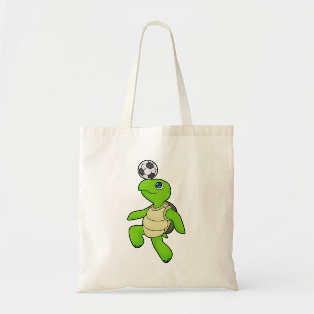 Turtle Soccer player Soccer Tote Bag (Front)