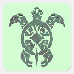 Turtle Square Sticker
