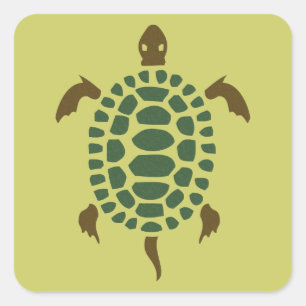 Turtle Square Sticker