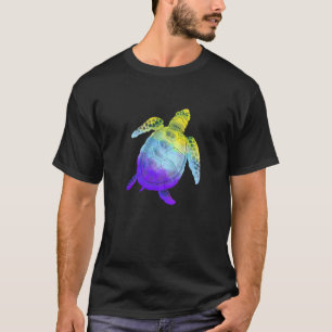 Turtle Sunglasses NonBinary Flag  LGBT Non Binary  T-Shirt