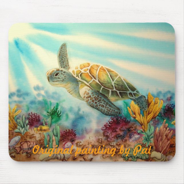 TURTLE SWIM MOUSE MAT (Front)