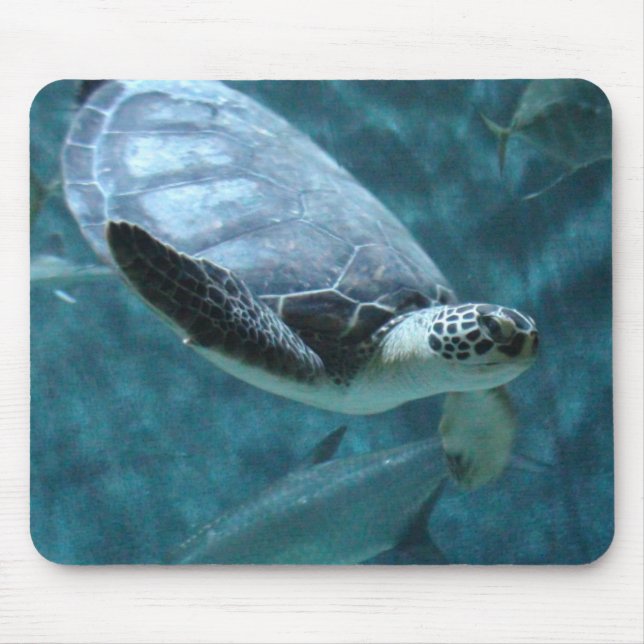 Turtle Swimming Mouse Pad (Front)