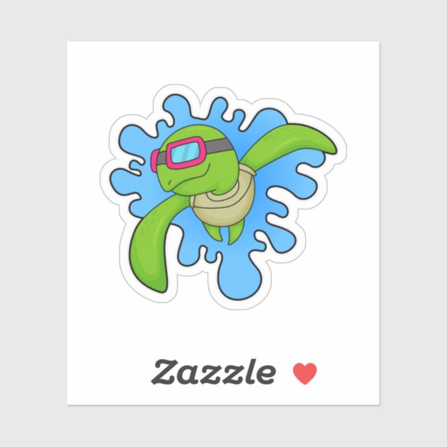 Turtle Swimming Swimming goggles (Sheet)