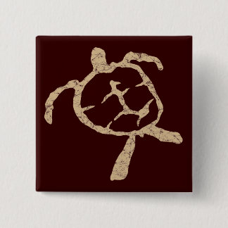 turtle-tan 15 cm square badge