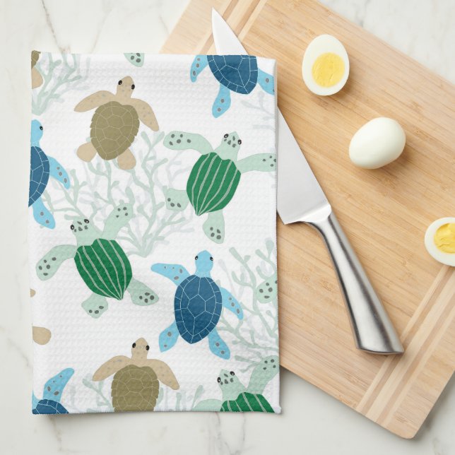 Turtle Tea Towel (Quarter Fold)