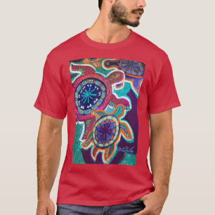 Turtle Tee with original aboriginal style art