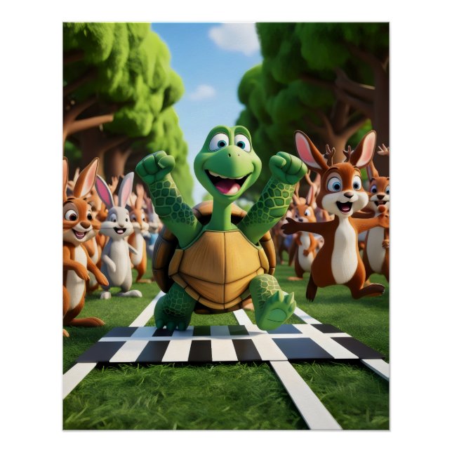 Turtle the winner. poster (Front)