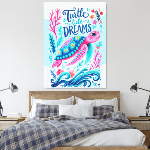 Turtle Tide Dreams Canvas Print