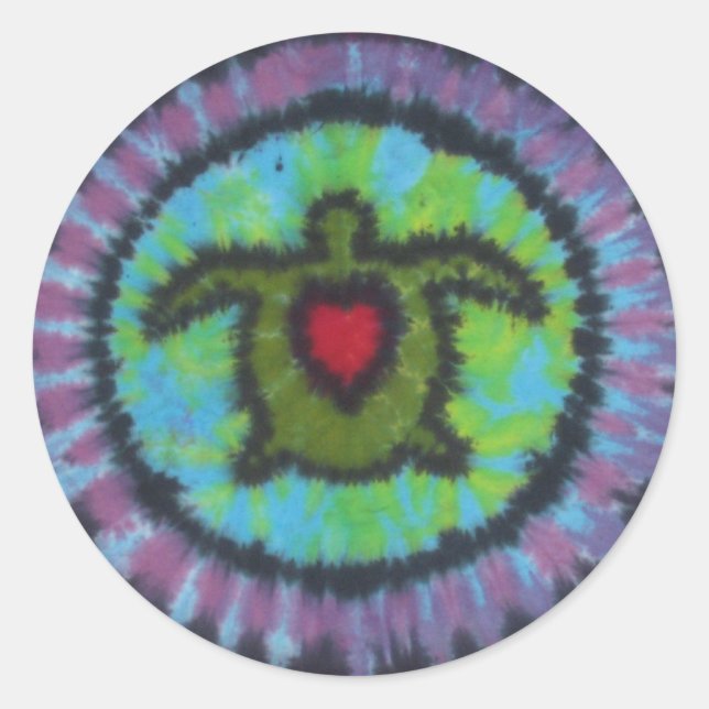 Turtle Tie Dye Sticker (Front)