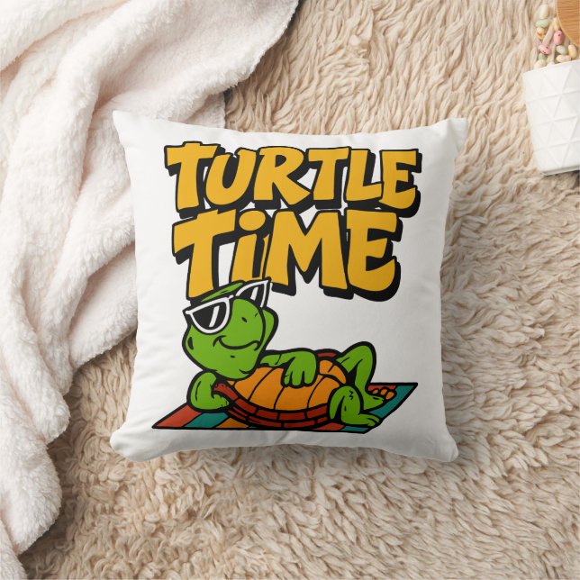 Turtle Time Cushion (Blanket)
