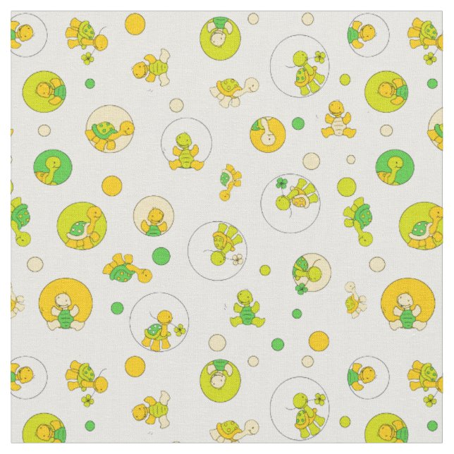 Turtle Time Fabric (Close Up)