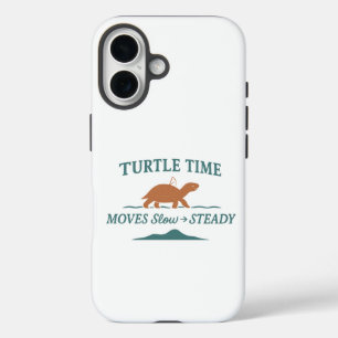 Turtle Time Moves Slow & Steady iPhone 16 Case