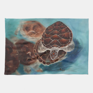 Turtle Time Tea Towel