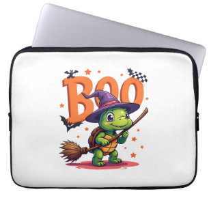Turtle Tortoise Boo Witch Trick Or Treat Halloween Laptop Sleeve
