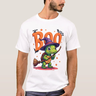 Turtle Tortoise Boo Witch Trick Or Treat Halloween T-Shirt