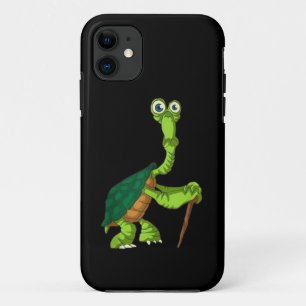 Turtle Tortoise Retired Funny Standing Turtle Reti iPhone 11 Case
