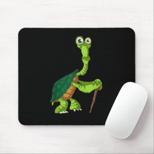 Turtle Tortoise Retired Funny Standing Turtle Reti Mouse Mat