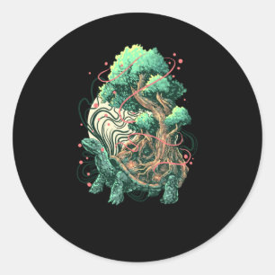 Turtle Tree Classic Round Sticker