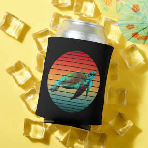 turtle vintage can cooler