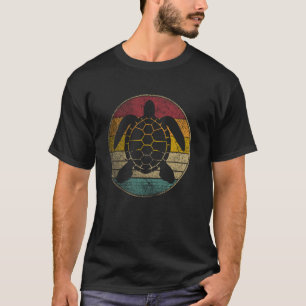 Turtle - Vintage Distressed Retro Silhouette 60s 7 T-Shirt