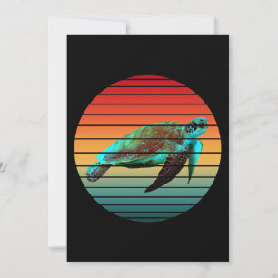 turtle vintage   invitation