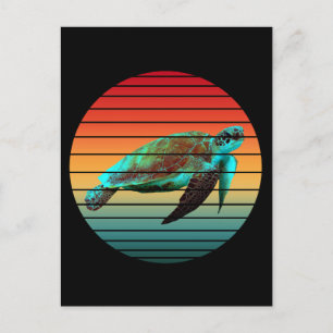 turtle vintage postcard