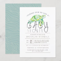 Turtle Watercolor | Aquatic Baby Shower