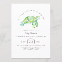 Turtle Watercolor | Ocean Life Baby Shower